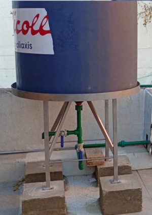 BASE ACERO INOXIDABLE 600 lts